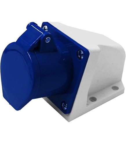 Electraline 80803 Outdoor-Steckdosenbox IP44 – 10/16A, 2P+T, 230V, Wetterfest Für Camping, Baustelle & Garten