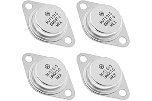 The Lord of the Tools Lot de 4 Transistors PNP TO-3 120 V 30 A 200 W Pièce de Rechange MJ11015 pour Amplificateurs de Puissance