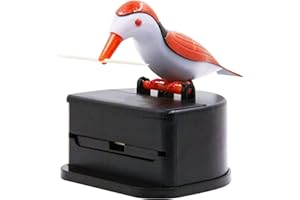 ‎JUCAIFU Jucaifu Little Bird Zahnstocherspender Creative Push Type Zahnstocherspender (Orange)