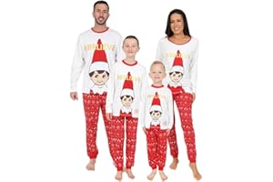 The Elf on the Shelf Matching Family Christmas Pyjamas Boys Girls Mens Womens Kids Xmas pjs