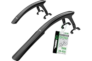 RBRL Bike Mudguard Set, Quick Release Bike Mugrads for Road Bike and Gravel, Adjustable and Full Cover Thicken Widen Bike Fender