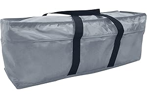 Yolaka Garden Cushion Storage Bag 127 x 38 x 63cm with Waterproof Zipper Grey
