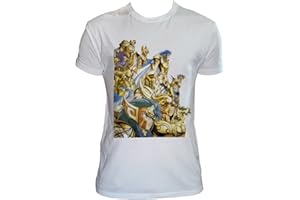 UZ Design T Shirt Cavalieri dello Zodiaco Uomo Bambino Pegasus Andromeda Maglietta Cartoni Animati Anni 80 90
