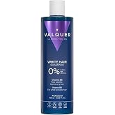 Valquer Champ&uacute; 0% Para Cabellos Blancos Y Grises 400ml | Nuances Yellow Tones &amp; Maintains Natural Color | Shine &amp; Softness wi