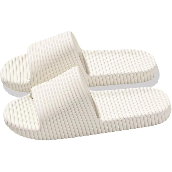 APIKA Pantofole Antiscivolo Per Donna E Uomo Uso Interno Uso Esterno Suola In Schiuma Morbida Di Sandalo Da Bagno Scarpe Da Piscina Casa Home Slide(Nero,36/37 EU
