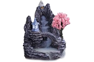 LUXYLEI Incienso De Incienso Montañas Decoración De Cascadas del Río Aroma Fuente Fuente Fuente Zen Censador De Censas para Chimenea De Fragancia del Hogar