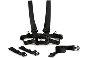 BRICA Munchkin Stay Close Imbracatura e Guinzaglio per Bambini e Neonati | Imbracatura di Sicurezza con Cinghie Resistenti per Bambini Piccoli | Ideale per Camminare dai 6 Mesi | Nero