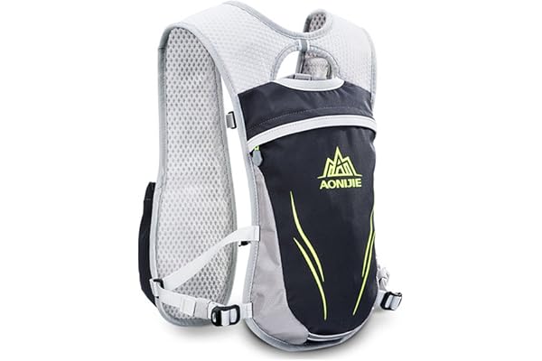 AONIJIE 5.5L Sac à Dos hydratation Sac à Dos extérieur Mochilas Trail Marathoner Running Race Gilet d'hydratation
