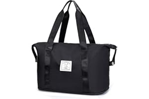 VMIKIV Weekend Bag for Women Overnight Bags Travel Duffle Bag Carry on Luggage Large Holdall Bag Hospital Bag Sports Duffle Bag Gym Bag Womens with Wet Pocket