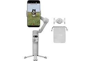 ‎DJI DJI Osmo Mobile 7 stabilizator gimbala do iPhone'a, Androida, wbudowany statyw, ultralekki, wygodny uchwyt, 3-osiowy gimbal do telefonu, ActiveTrack 7.0, ShotGuides, edycja jednym dotknięciem,