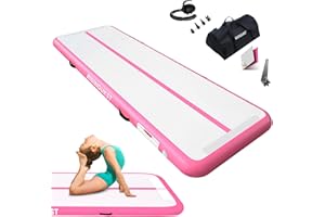 RISINGUKST Air Met Track - Colchoneta de gimnasia artística 2m/3m/4m/5m/6m Colchoneta inflable para gimnasia 10/15/20cm deportiva con bomba para ejercicio/yoga/gimnasio