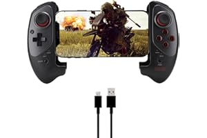 HAKEETA PG-9083S Gamepad télescopique Bluetooth Extensible pour Smartphone/Tablette, Manette de Jeu, Compatible avec Le système Android/iOS.Direct Connect, Facile à Utiliser