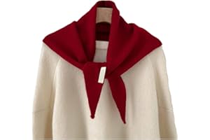 LSYZHX Wool Knitted Triangle Scarf for Women,Women's Soft Triangular Scarf, Lightweight Knitted Scarf, Neckerchief for Women and Girls