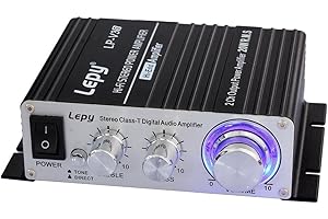 Lepy LP-V3s Piccolo Amplificatore HiFi per Auto,PC, casa Corrente DC12V