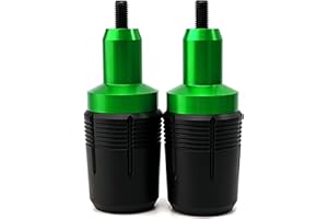 CCYYMOWOK Deslizadores de marco de motocicleta para KAWASAKI NINJA 650 NINJA650 Z650 2017-2023 2024 accesorios protector de choque de motor protección contra caídas (Verde)