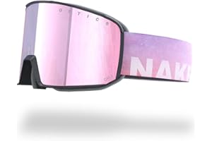 NAKED Optics SOLAR Skibrille für Herren & Damen – Robuste Unisex Ski Brille für Herren & Damen – Hochwertige Schneebrille mit Magnetsystem für Wechselgläser (optional)