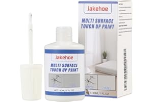 NIRJIK Peinture Blanche de Réparation Emaille 30 ml – Stylo de Retouche Blanc pour Émail, Carrelage, Céramique, Métal, Lavabo et Murs, Idéal pour Réparer Rayures, Éclats et Fissures avec Finition Lisse