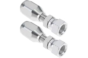 OTOTEC 2 accesorios de manguera hidráulica reutilizables BSP de 3/8 pulgadas para manguera de alambre R1T 1SN 1