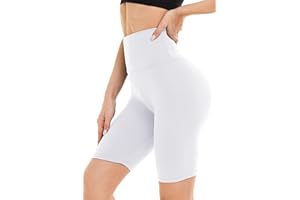 DDOBB Damen Radlerhose High Waist Kurze Sporthose Bauchweg Shorts Blickdicht Knielang Sportshorts Unterhosen Leggings Sommer für Sport Yoga Gym