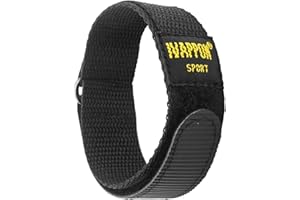 IVAPPON Hook Loop Sport Watch Strap 18mm 20mm 22mm Nylon Straps Black Blue Red Olive Orange Fastening Watchband