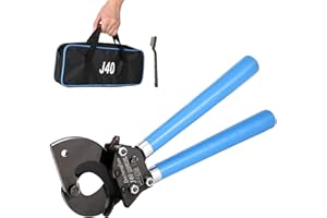 Tagliacavi a cricchetto, Dechengbao Fino a 600 MCM （300mm²) Tagliacavi a cricchetto Heavy Duty, Taglio Alluminio Rame Armato Tagliacavi corazzato, Tagliacavi a cricchetto