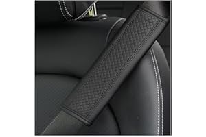 CGEAMDY 2 Piezas Cuscino Cintura Sicurezza, Hombreras de Cinturón de Seguridad, Protezione per Cintura di Sicurezza, Imbottitura per Cintura di Sicurezza, para Adultos y Niños (Negro)