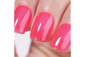 Ozzeal Jelly UV Nagellack, Neon Heißes Rosa Gelee UV Gel Nagellack Transparent Neutral Nackt Frühling Sommer Jelly Gel Nail Polish Soak Off UV LED Gel Nagellack für Nail Art Maniküre 15ML