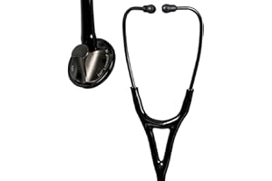 3M Littmann Master Cardiology Stethoscope, Smoke-Finish Chestpiece, Black Tube, 27 inch, 2176