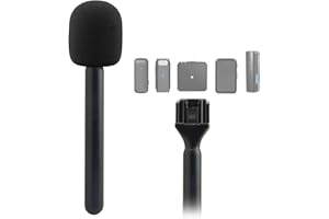 ANNADUE 2 szt. Podręczny Adapter do Mikrofonu do Mikrofonu Nr 1/2, do Bezprzewodowego Mikrofonu Rode GO II, do Hollyland Lark 150, do G1, do Movo itp., W Zestawie Pianka do