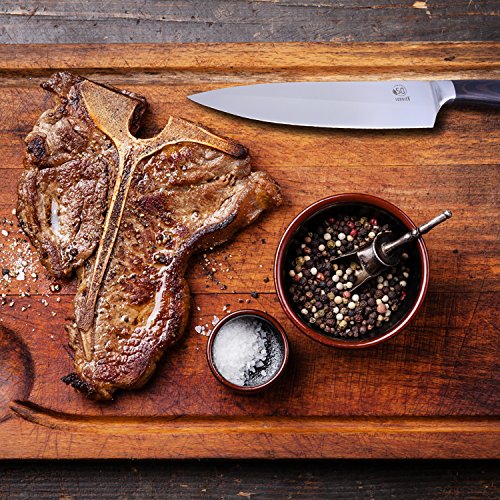 Sunvito Chef Messer, 8 Zoll PRO Edelstahl Chef’s Messer für einfache Hand mit Geschenkbox - 2