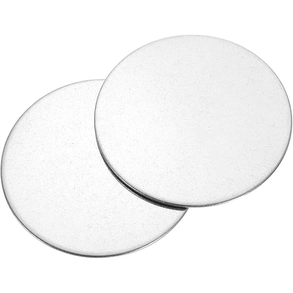 QUARKZMAN 5Pcs Disques En Acier Inoxydable, 50mm De