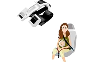 NINABEI Cinturon Embarazada Coche Homologado - Cinturón para Embarazada de Seguridad en el Coche Protege al Bebé y la Mamá Evitar el Riesgo/Vientre/Comodo (C-BLANCO)…