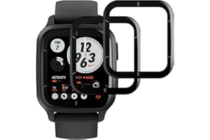 IQShield Panzer Schutz Glas für Garmin Venu Sq 2/Sq 2 Music, 2 Stück HD Klar Panzer Schutzfolie, 3D Runde Kante Displayschutzfolie, Touch Sensitive, Blasenfrei, Anti-Kratzen Panzerfolie