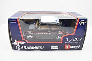 Bburago - Modellino Auto - Scala 1:43 - Street Fire - Fiat 500 Classica - Carabinieri