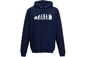 AWD / Just Hoods Hoodie Evolution Imker Bienen Züchter Honig Imkerei 10 Farben Herren XS-5XL Biene Imkermeister Bienenstock Bienenvolk Zeidler
