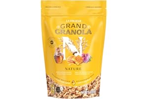 FOURMI BIONIQUE La Fourmi - Grand Granola Nature - Flocons d’avoine et céréales complètes au miel de fleurs sauvages et sirop d’érable pur - 86% d’ingrédients bio - naturel - granola bio
