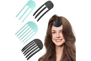 COYUN 4pcs volumen para flequillo esponjoso, Clip de Volumen para RaíCes, pinzas de volumen para la línea del cabello, clip de volumen para línea del cabello, sin huellas, clips de elevación de raíces