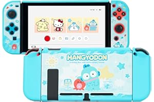 Kuitmor Custodia per Switch, Kawaii Cartoon Dockable Case per switch regolari, design antigraffio e antiurto - Pesce