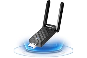 NEWFAST 1800Mbps Adaptador WiFi USB para PC, AX1800 Adaptador WiFi 6 Dual Band 5GHz/2.4GHz Antena WiFi USB 3.0, WiFi USB para PC, Dongle WiFi para Windows 11/10, MU-MIMO, OFDMA, WPA3