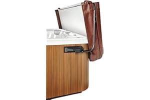 GENERIC SpaSmart Hot Tub Cover Lifter Including Towel Rail Spa Lid Lifter Affordable Spa Cover Luxury Lifter Plus Fits Most Spa's Up 2.4m X 2.4m, Black (SPASMART003)