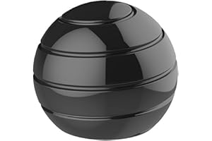 Fantes Kinetic Spinning Desk Spielzeug Angstentlastung Stress ADHS Angst Helfer (Dia-54mm, Schwarz)