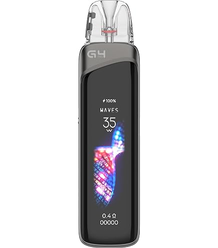 Uwell Caliburn G4 PRO Stripe Black mit OLED und 1800 mAh Akku