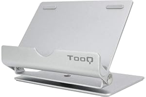 TooQ PH0002-S - Soporte para Tablet. Soporte de sobremesa Ajustable y Giratorio para teléfono/Tablet