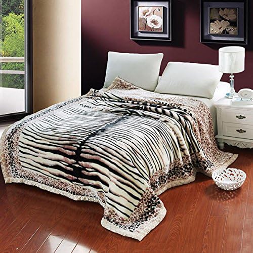 Coral fleece Blanket Weighted Fleece Snuggle Couch Cozy Warm Smooth Wedding Birthday Gift Raschel Blanket , 4kg , 200*230cm