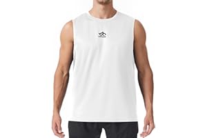 LORSPORTCH Camiseta sin Mangas para Hombre, Camiseta sin Mangas Deportiva, Culturismo, Entrenamiento, Gimnasio, Elementos Esenciales, Fitness, Correr, Camiseta