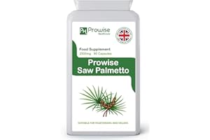 ‎PH PROWISE HEALTHCARE Sägepalmenextrakt 2500mg 90 Kapseln - UK Hergestellt | GMP-Standards von Prowise Healthcare
