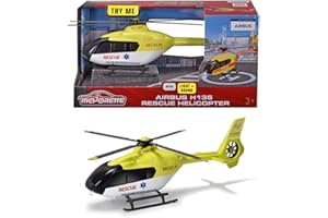 ‎MAJORETTE Majorette - Grand Series – Samu Airbus Hubschrauber – 22 cm (Maßstab 1:43) – Sound und Licht – ab 3 Jahren – 213713002002