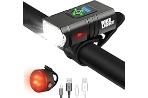 SUNJULY Bicycle Light Front Bike Light 4000mAh Waterproof Flashlight USB Charging Cycling Lamp MTB & Road Bike