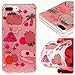Produktbild Case Cover für iphone 7 plus /iphone 7s plus 5.5", LaiXin Shiny design Flash-Design Bling Bling Rosa Strass Glitzer TPU Gel schlank Hybrid Schutzhülle kratzfeste - Vulkan Kokosnussbäume Dinosaurier Knochen