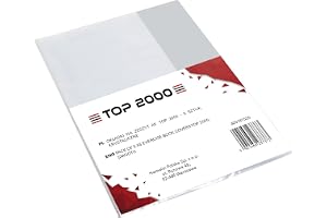 Okładki na zeszyty A5 opakowanie 5 sztuk, krystaliczne 90 mikronów TOP-2000